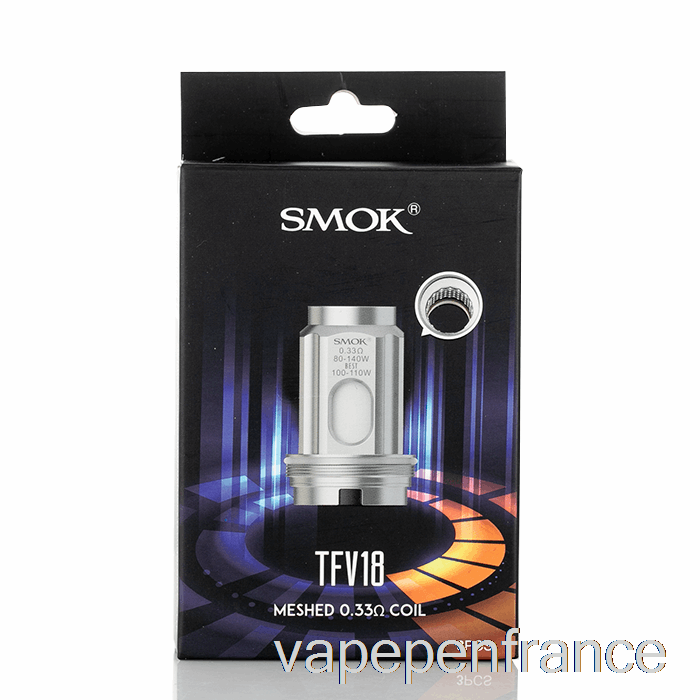 Smok Tfv18 Bobines De Remplacement 0,33ohm Bobines à Maille Unique Stylo Vape
